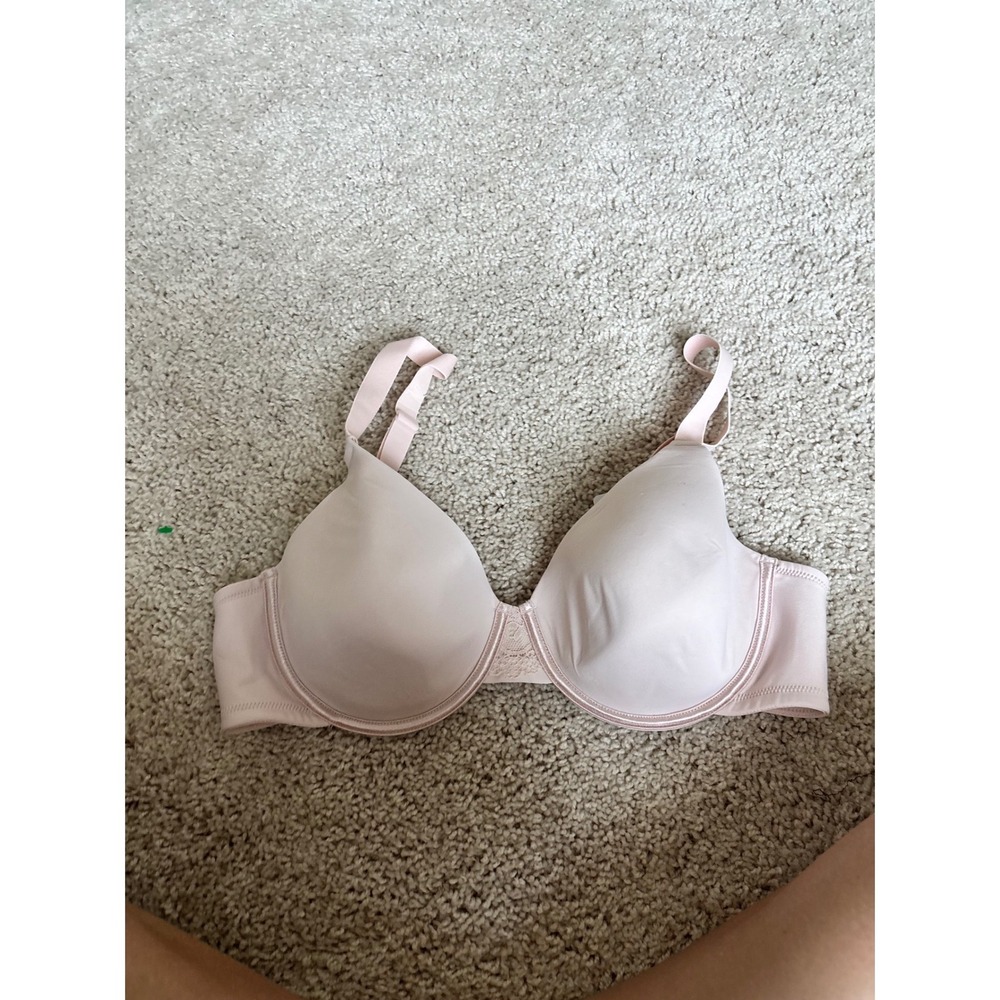 40C Full Figure Underwire Bra Smoothing Back Vanity Fair 76528 Pale Pink Comfort